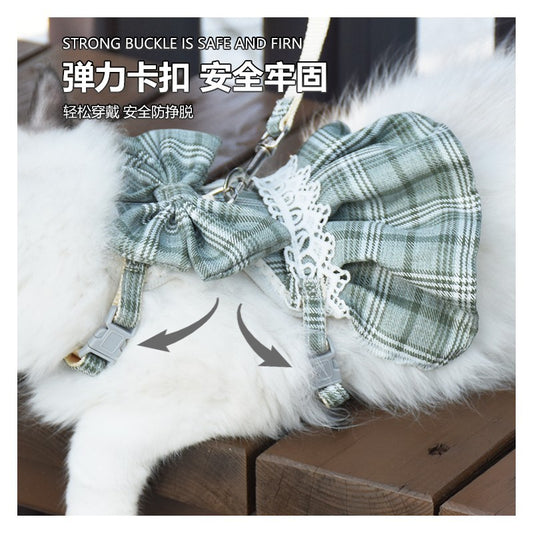 Cat Dress Harness with Leash