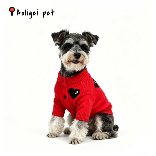 Solid Color Warm Pet Cardigan