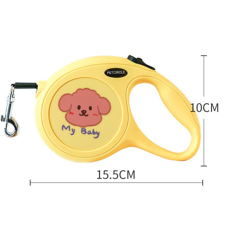 PETCIRCLE狗狗猫牵引绳自动伸缩狗链子批发 可爱厂家一件代发