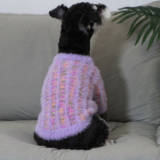 Thick Knit Colorblock Pet Sweater